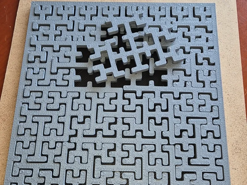 Hilbert curve puzzle
