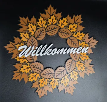 Soporte: Autumn Door Wreath – Welcome / Willkommen — vista de referencia 4