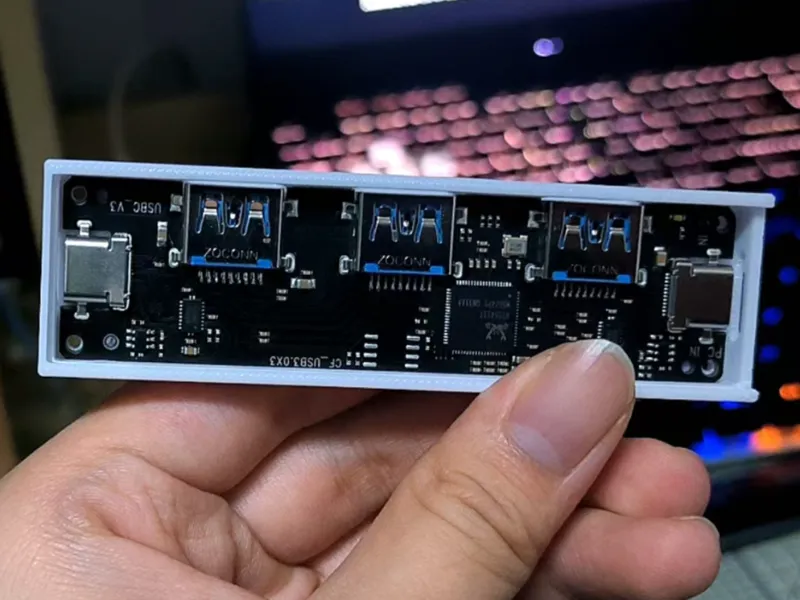 pdd 三口USB拓展坞外壳 
