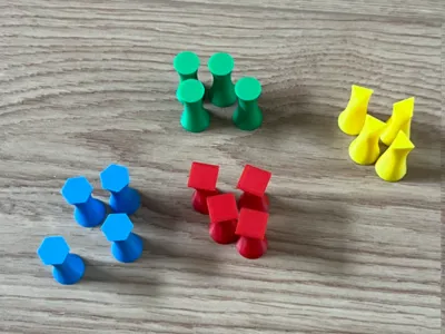 Game Piece for Color Blind People