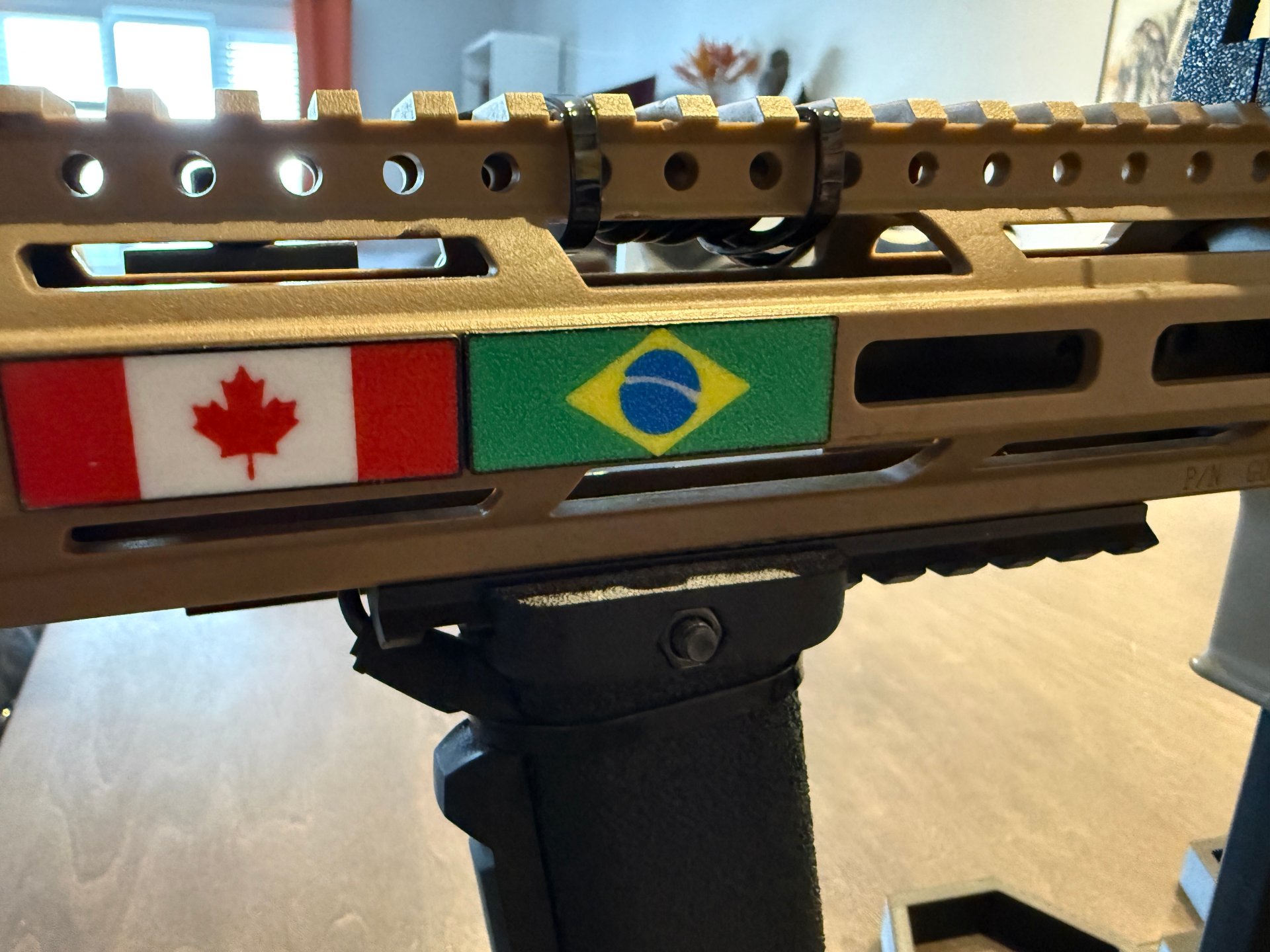 Brazilian Flag M-LOK Slot Insert (Multi-Color)