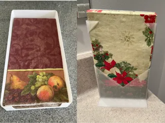 Guest Napkin Holders - Tray and Stand
