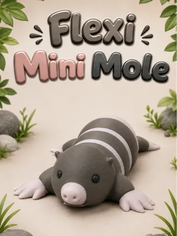 Modelo para impresión 3D: Flexi Mini Mole — vista de referencia 2