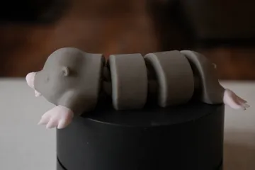 Modelo para impresión 3D: Flexi Mini Mole — vista de referencia 3