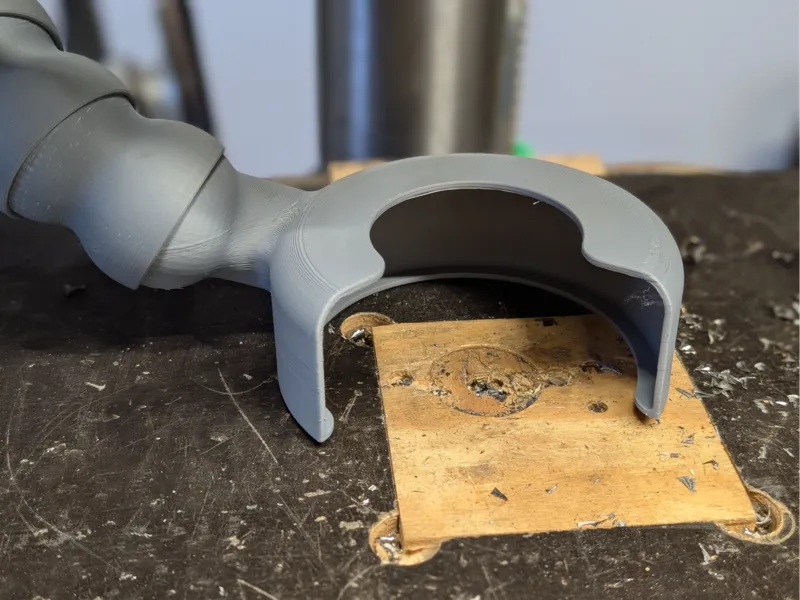 Flexible Drill Press Hose: bigger endpiece