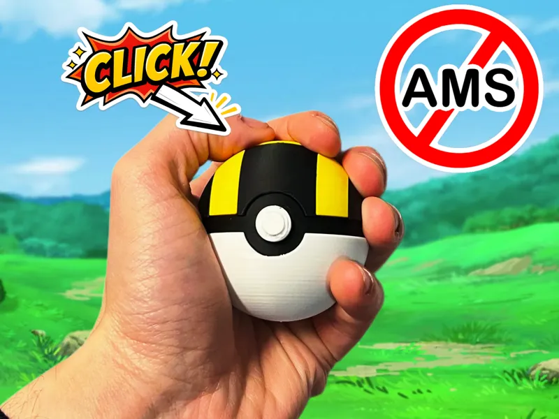 Click ’Em All Ultra Ball - One Hand Fidget Clicker