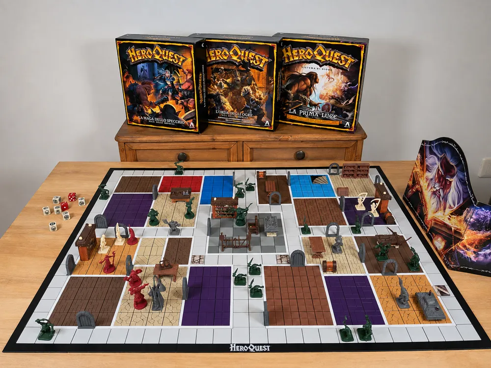 Soporte: HEROQUEST BOARD. Referencia del modelo original.