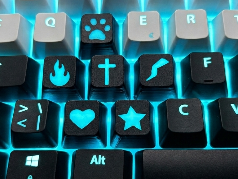 Simplistic Keycaps Works With Keyboards! 