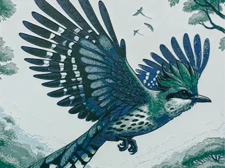Crested Quetzal - HueForge 200x200