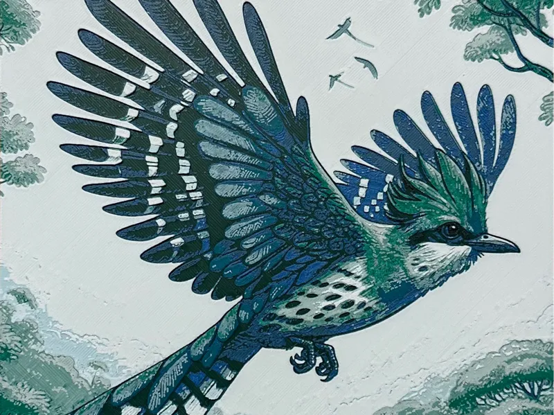 Crested Quetzal - HueForge 200x200