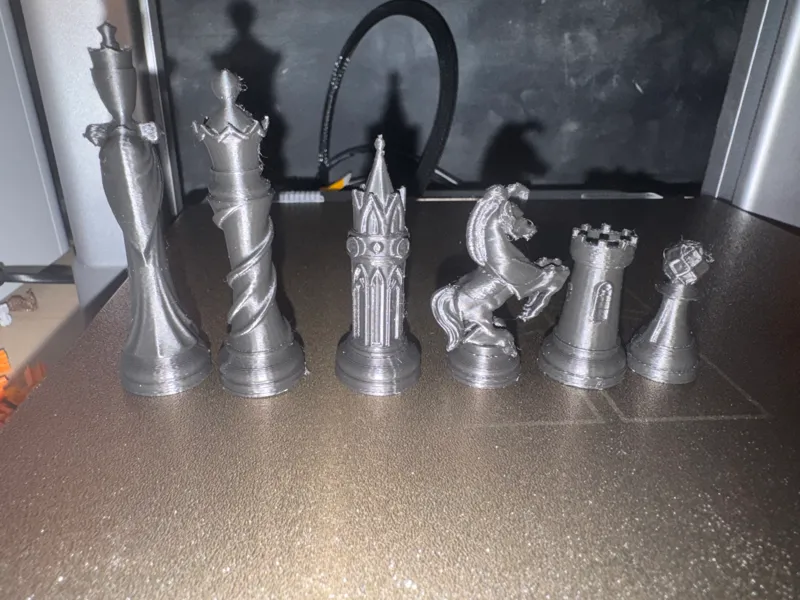 gothic chess pieces