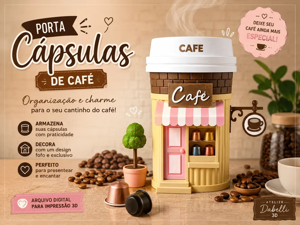 Tapa o cubierta: Porta cápsulas de café. Referencia del modelo original.