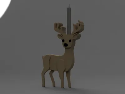 Ugly Reindeer Candle holder 