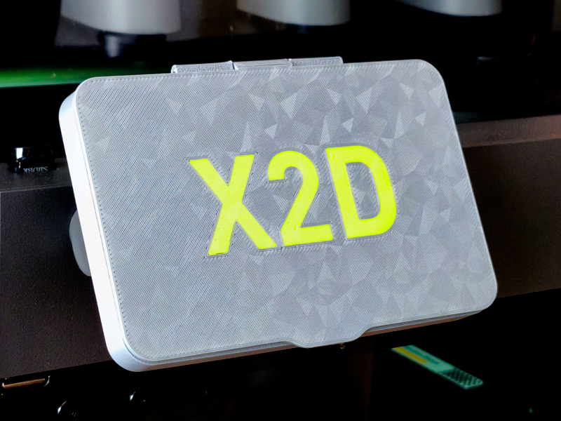 Bambu X2D Screen Cover with Custom Text