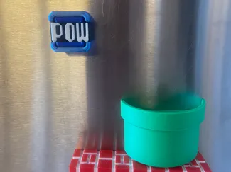 Mario POW block magnet (AMS ready)