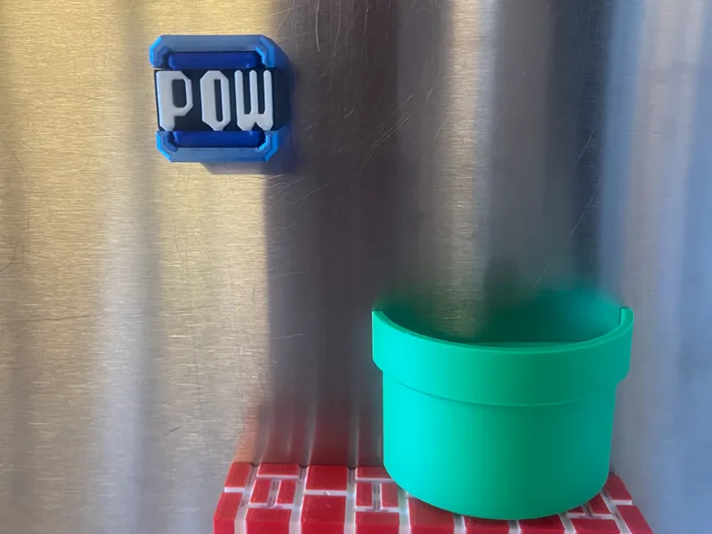 Mario POW block magnet (AMS ready)