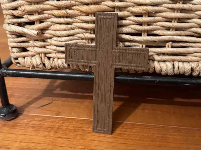Wood Textured simple cross