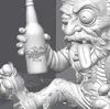 "MILLER BEER" label and Cake Topper functionality