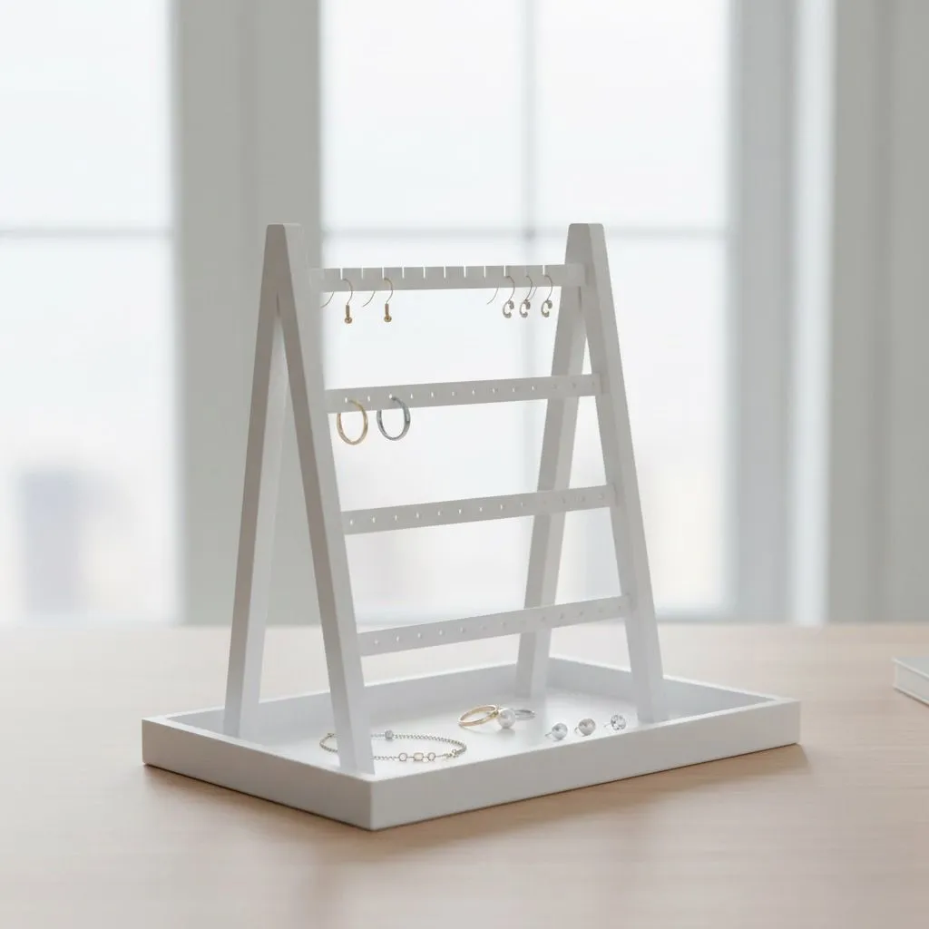 Minimalist Frame Display Earring Stand Organizer view 2
