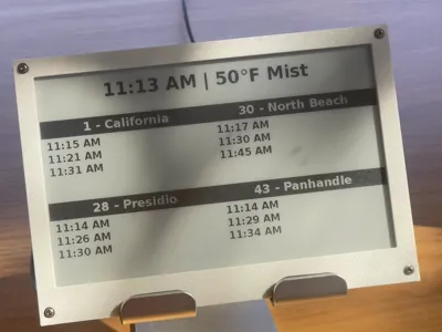 7.5" Waveshare E-Ink Wallmount Case