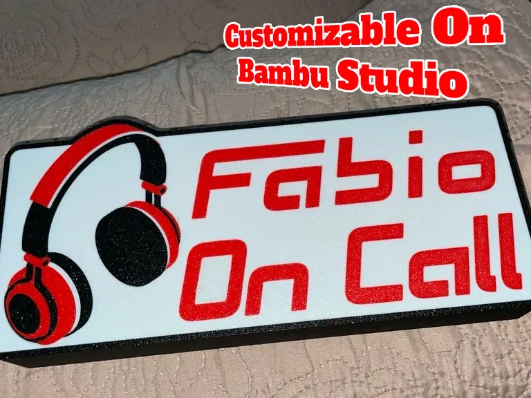 On Air Light Box CUSTOMIZABLE ON BAMBUSTUDIO