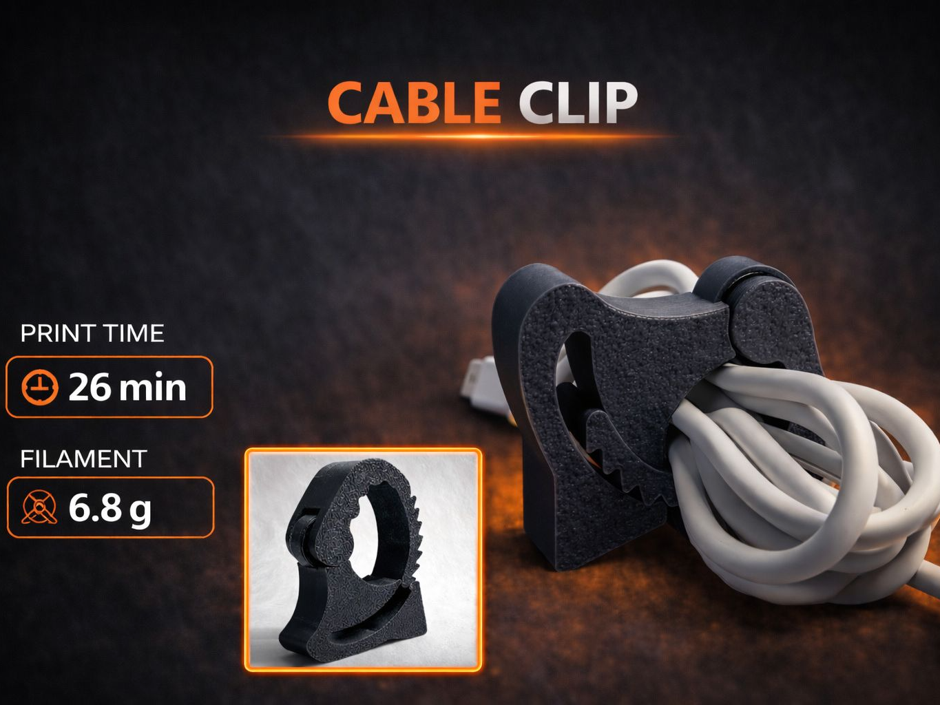Kabelclip - Kabelmanagement