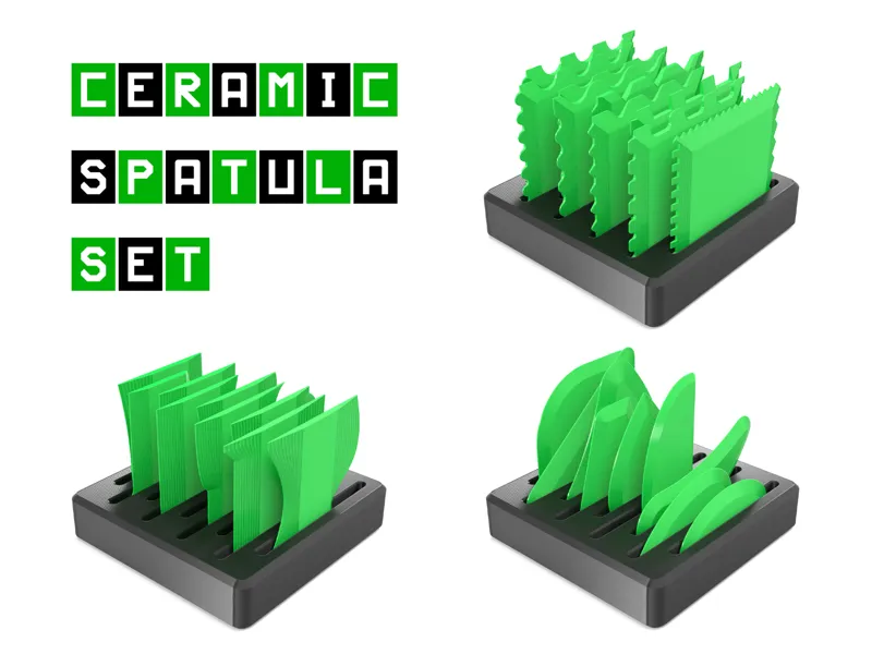 Ceramic spatula set