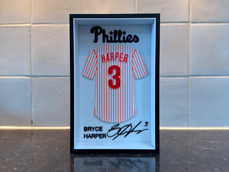 Bryce Harper - Phillies - Jersey Frame