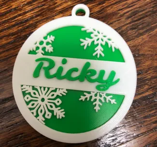 Customizable Christmas ornament