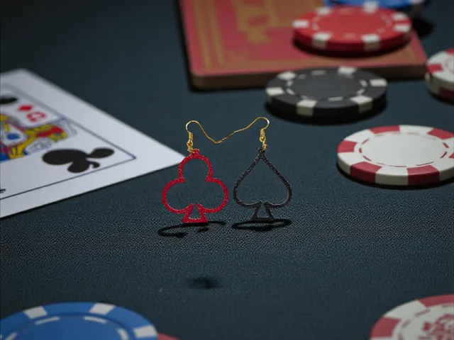Clubs and spades earrings