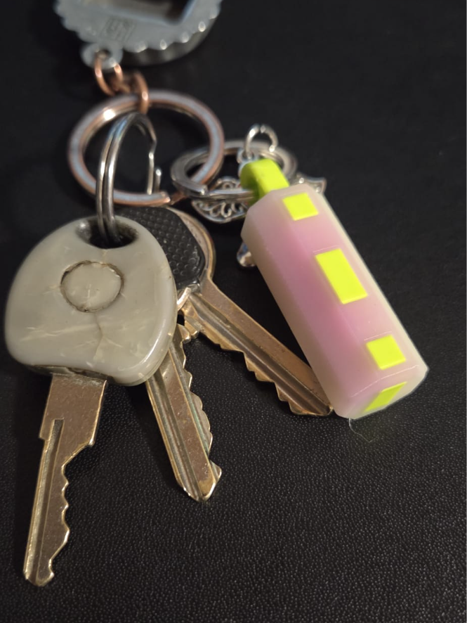 Keychain NO AMS - Free 3D Print Model - MakerWorld