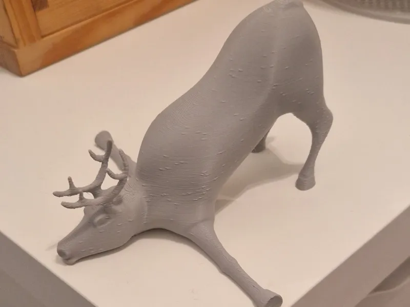 Reindeer in ice