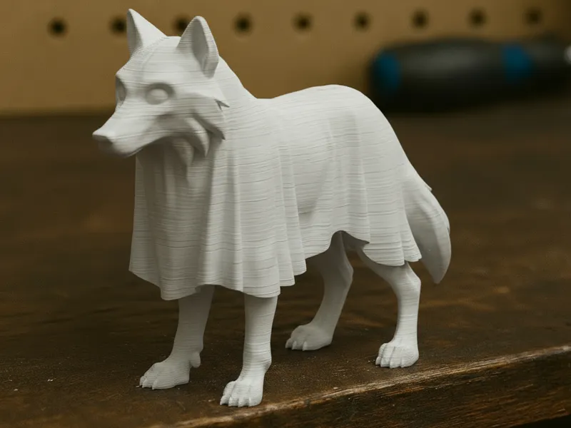 The Ghost Wolf – Halloween Statue Figurine 3D