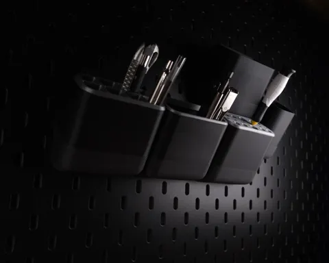 Skadis Pockets / Bins / Tool holder view 2