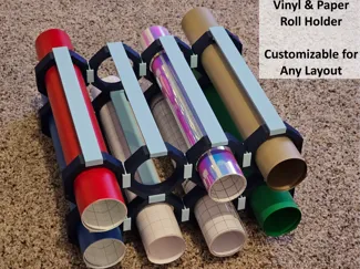 Modular Vinyl or Paper Roll Holder - Cricut Siser