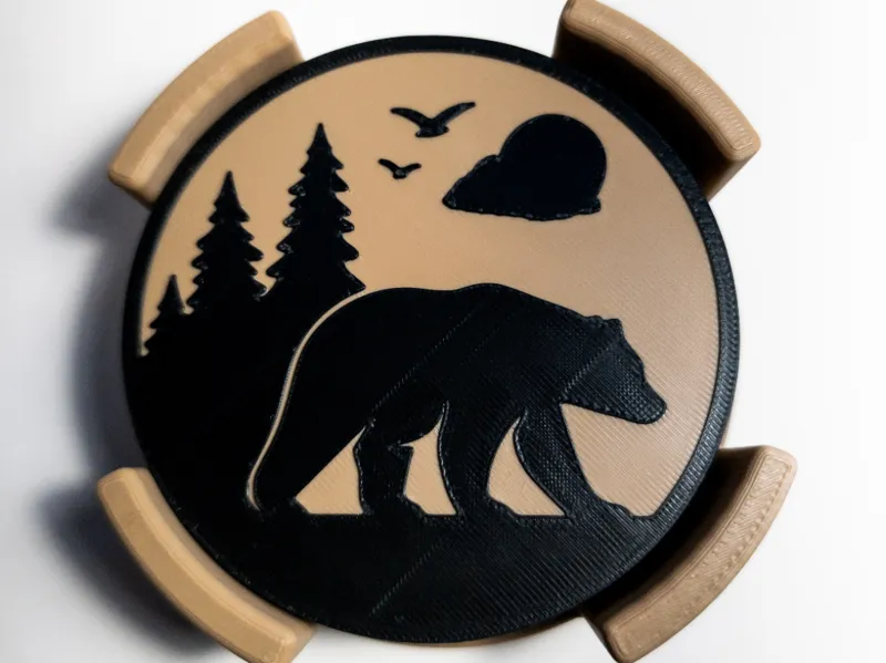 Coaster with Bear