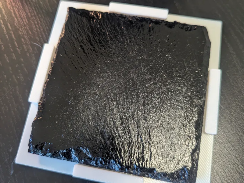 Laser etching jig for square coaster