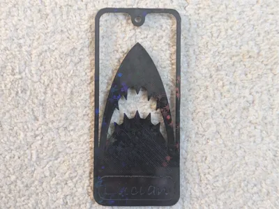 Shark Jaws Bookmark. Custom Name