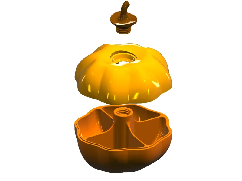 Halloween sweets pumpkin box
