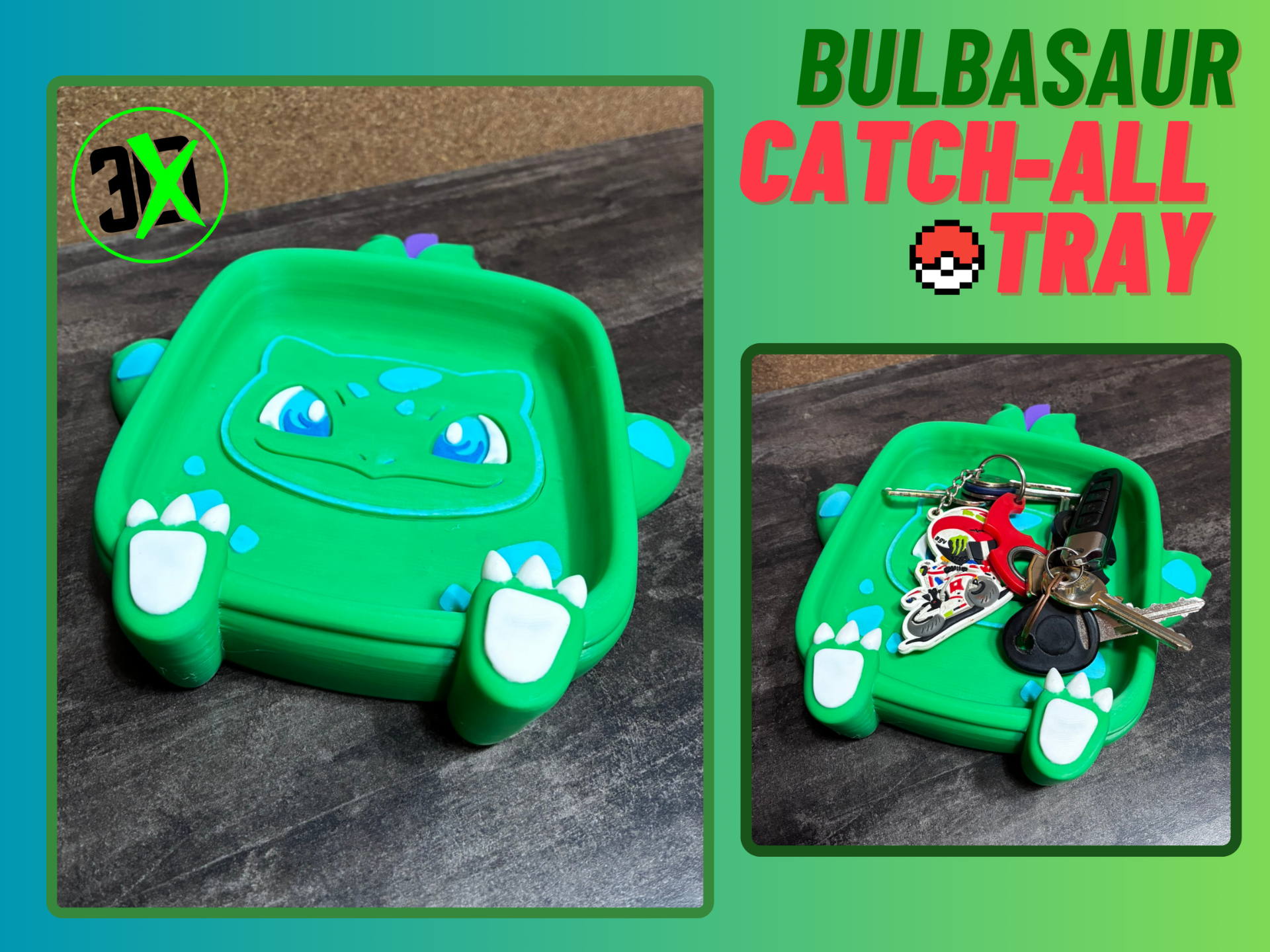 Pokémon Starter 001: Bulbasaur Catch-all Tray