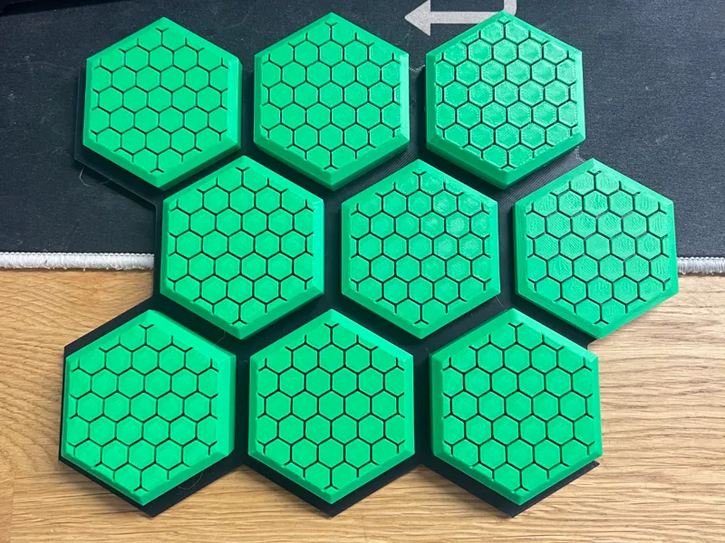 Honeycomb hex tile for acoustic panel