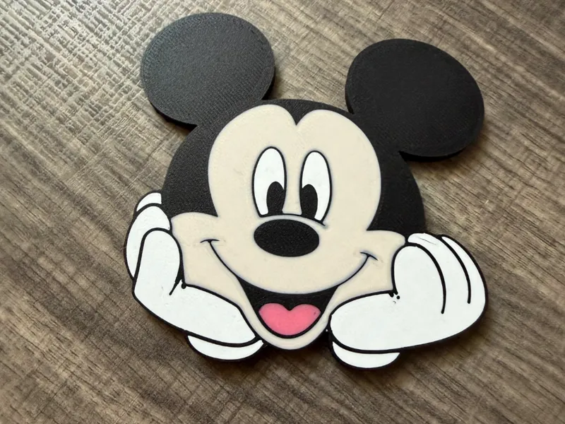 Mickey coaster/wall art