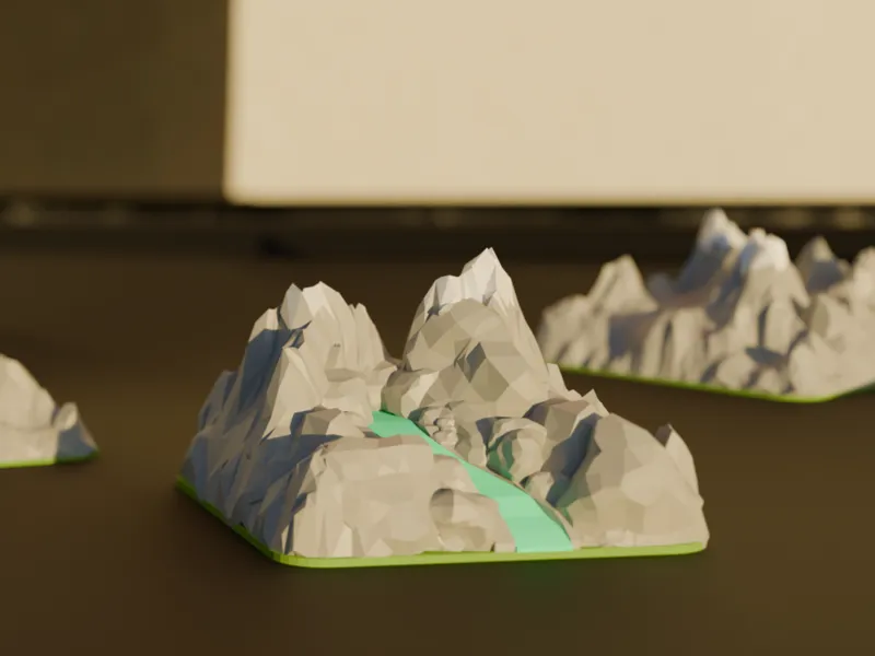 Mini Forest Mountains Diorama