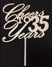 Topper de gâteau « Santé pour 35 ans » — photo 1
