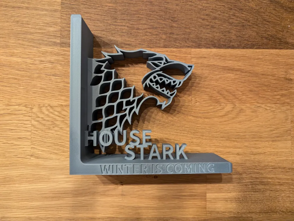 Game of Thrones Bookend House Stark by Spin3D MakerWorld