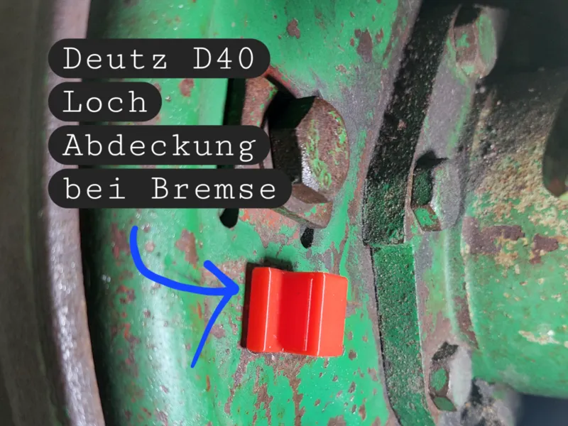 Deutz D40 Kleinteil, Abdeckung