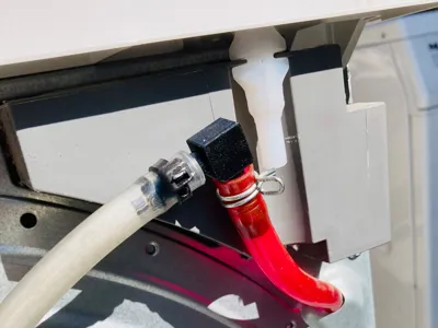 AEG dryer drain