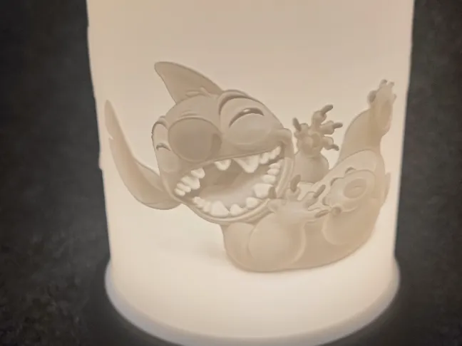 Disney Stitch LED Lithophanie Puck