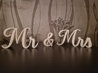 Mr & Mrs Deko Schild
