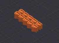 Textured grip, 10 pieces, 0.2mm layer, 2 walls, 15% infill